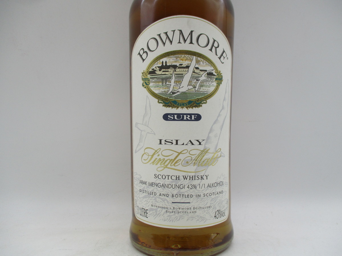 Surf BOWMORE サーフ 1000ml ボウモア 750ml ・ボウモア Bowmore Islay