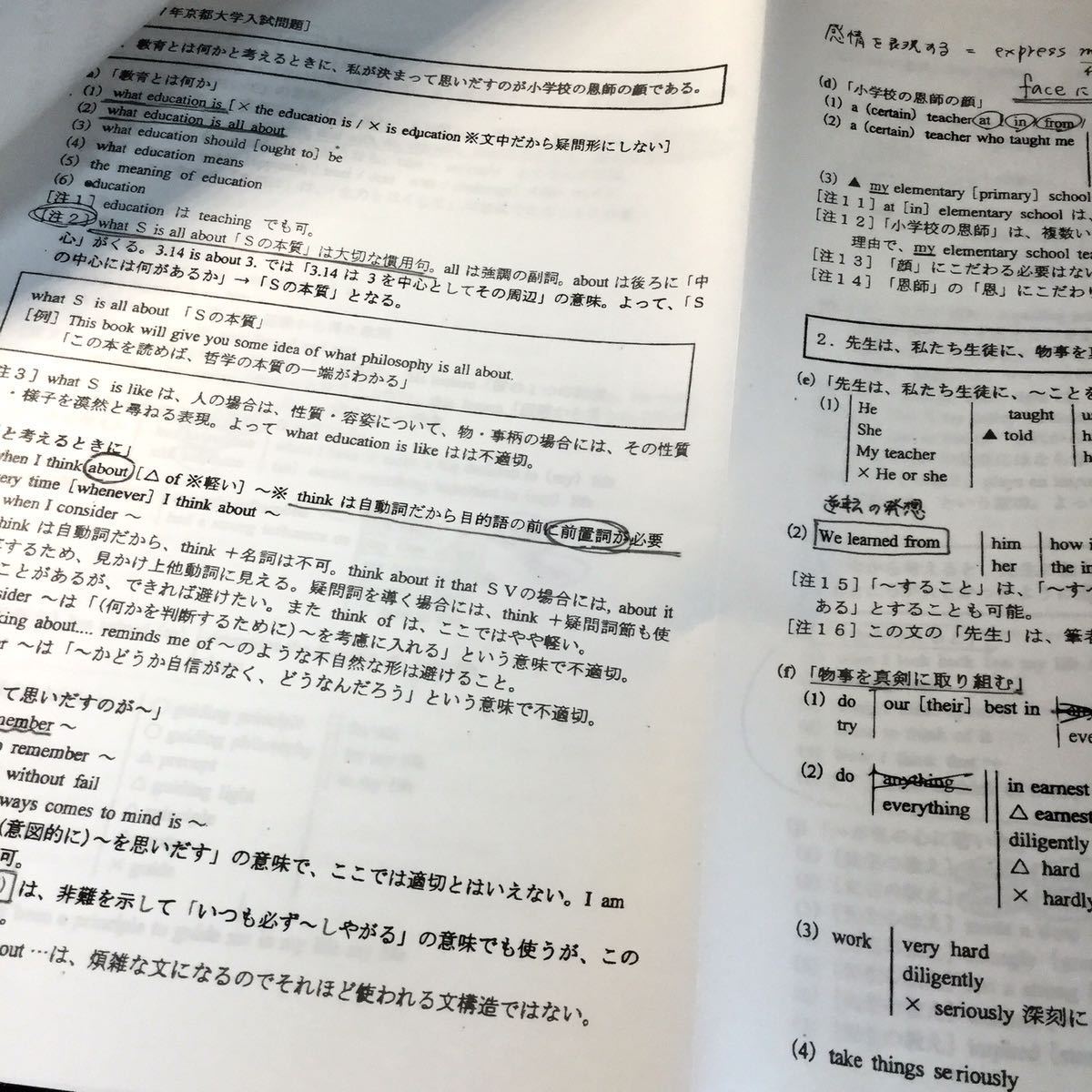 駿台 竹岡広信先生 高3エクストラ英語α 通期 プリントフルセット 竹岡