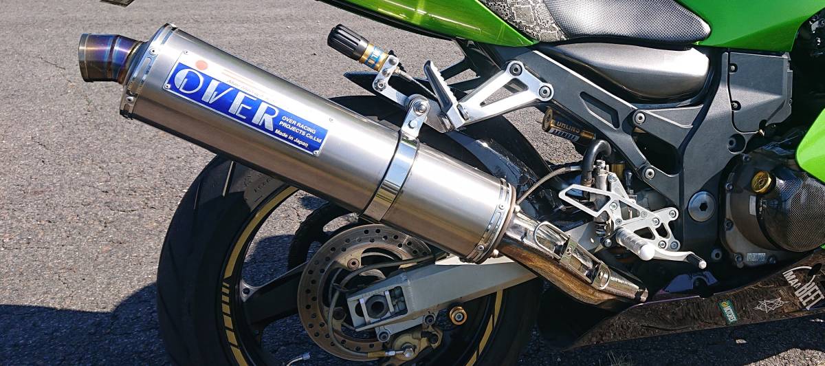 ZX-12R用 OVERスリップオンマフラー A型B型共有サイレンサー ZX-12R用