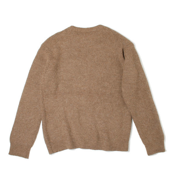 新品同様】MARKAWARE 17AW RIB CREWNECK SWEATER NATURAL COLOR FINE 