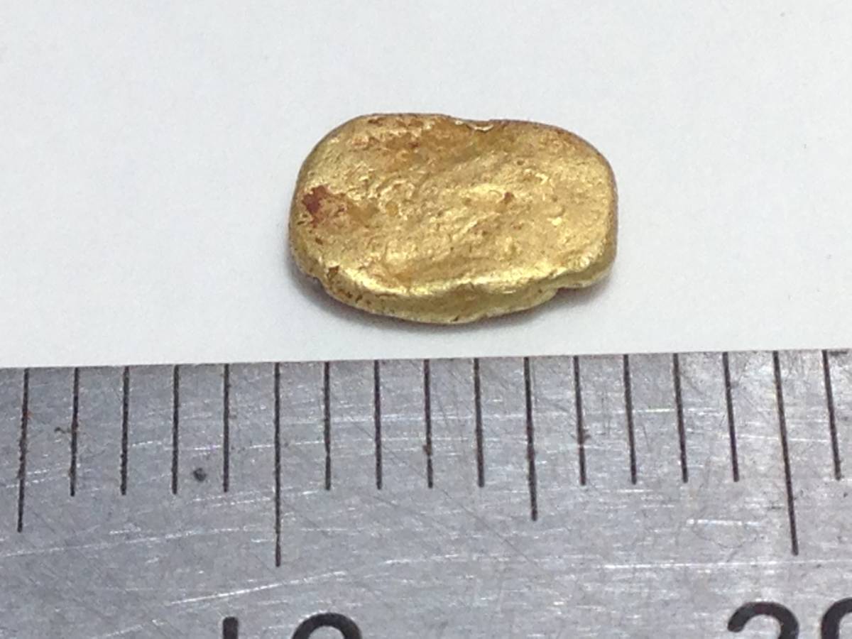日本の鉱物 日本の天然鉱物 自然金 砂金 B1 北海道苫前町三豊苫前