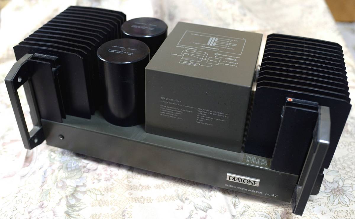 DIATONE ステレオパワーアンプ ダイヤトーン DA-A100 ステレオ パワー 