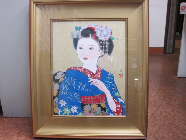 日本画 真作 真作】絵画 外山三合庵 日本画 書画 一期一会 富士山