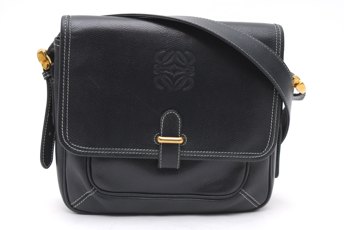 ロエベ 1円〜 LOEWE ロエベ アナグラム ショルダーバッグ アクセサリー 