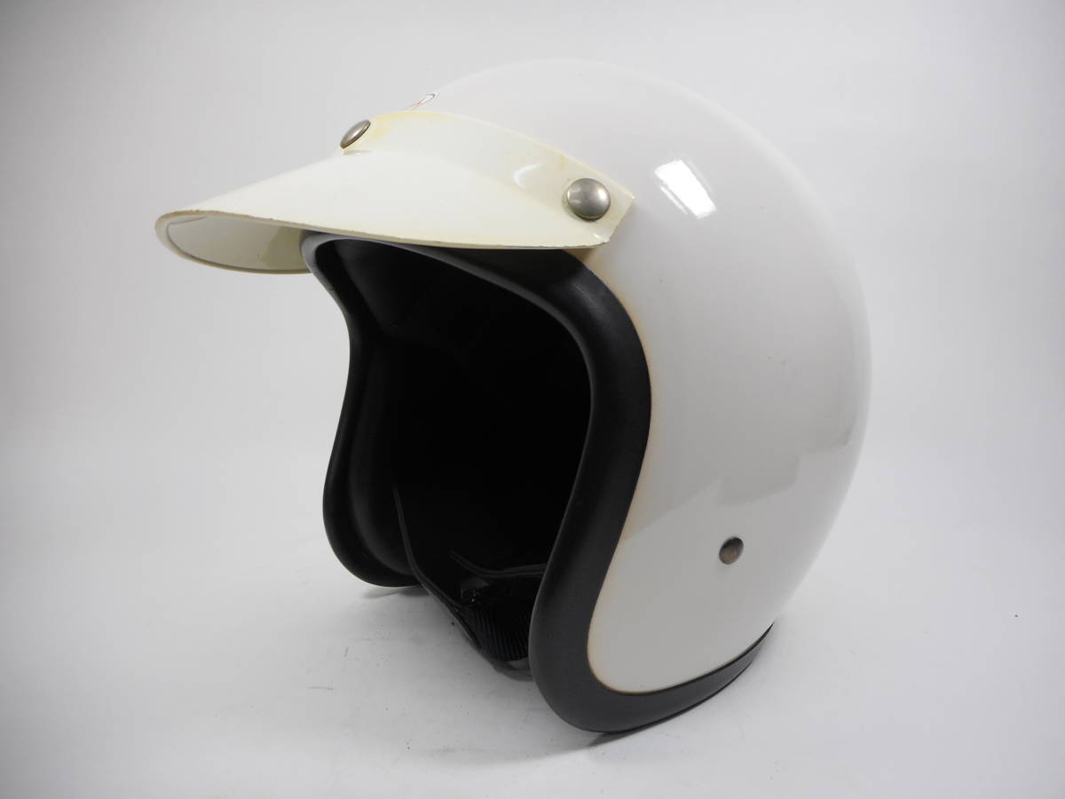 レア！60s EVEROAK G.P. バイザー 白 ☆ BELL 500タイプ 500TX エバー 