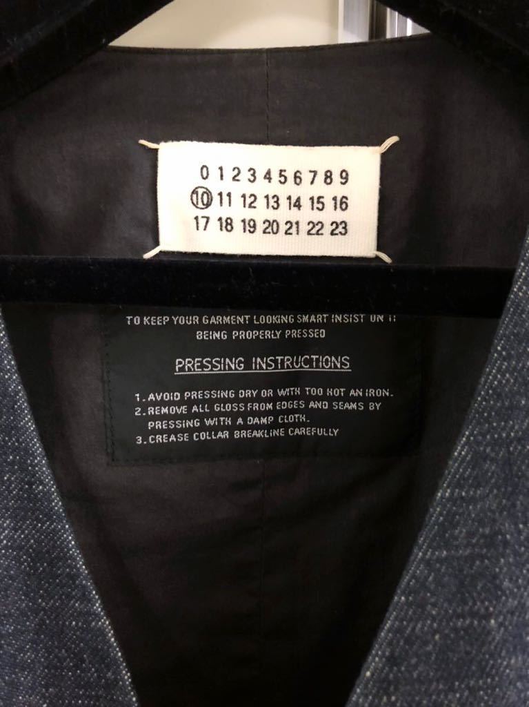 MAISON MARTIN MARGIELA】マルジェラ 2000SS デニム ベスト ジレ 50