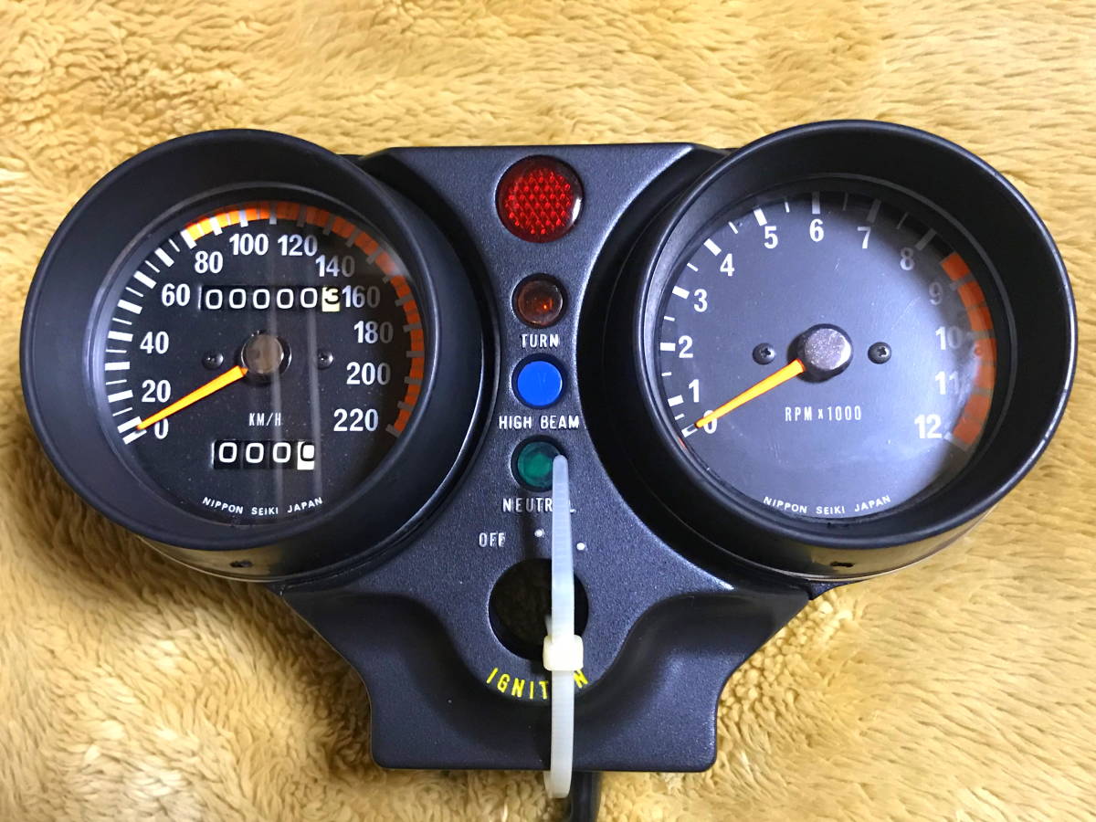 機械式 スピードメーター KH250 Mph バイク LED - 140km⁄h バイク用