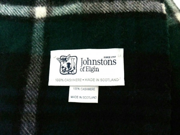 ジョンストンズ johnstons of elgin - カシミヤ ダークグリーン×ダーク