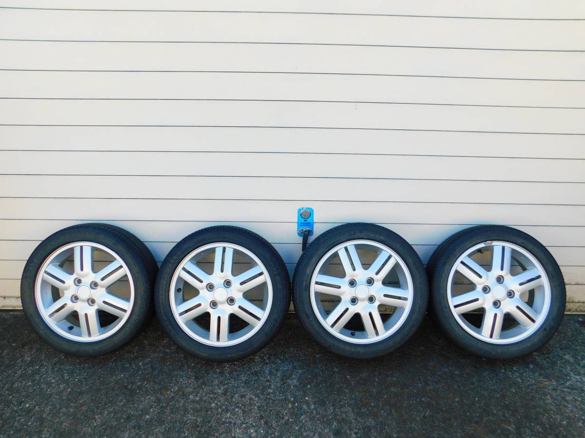 SUZUKI 165/55 15インチ 純正アルミホイール タイヤ付 4本セット 165-55-15インチ・SUZUKI純正アルミホイール・タイヤおまけ付き・4本