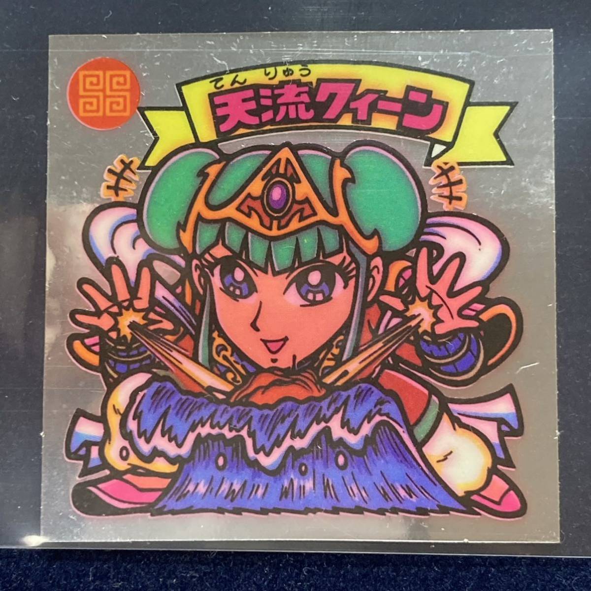 旧ビックリマン 「天流クィーン」228-天 ロッテ悪魔vs天使シール 第19弾 銀色_5