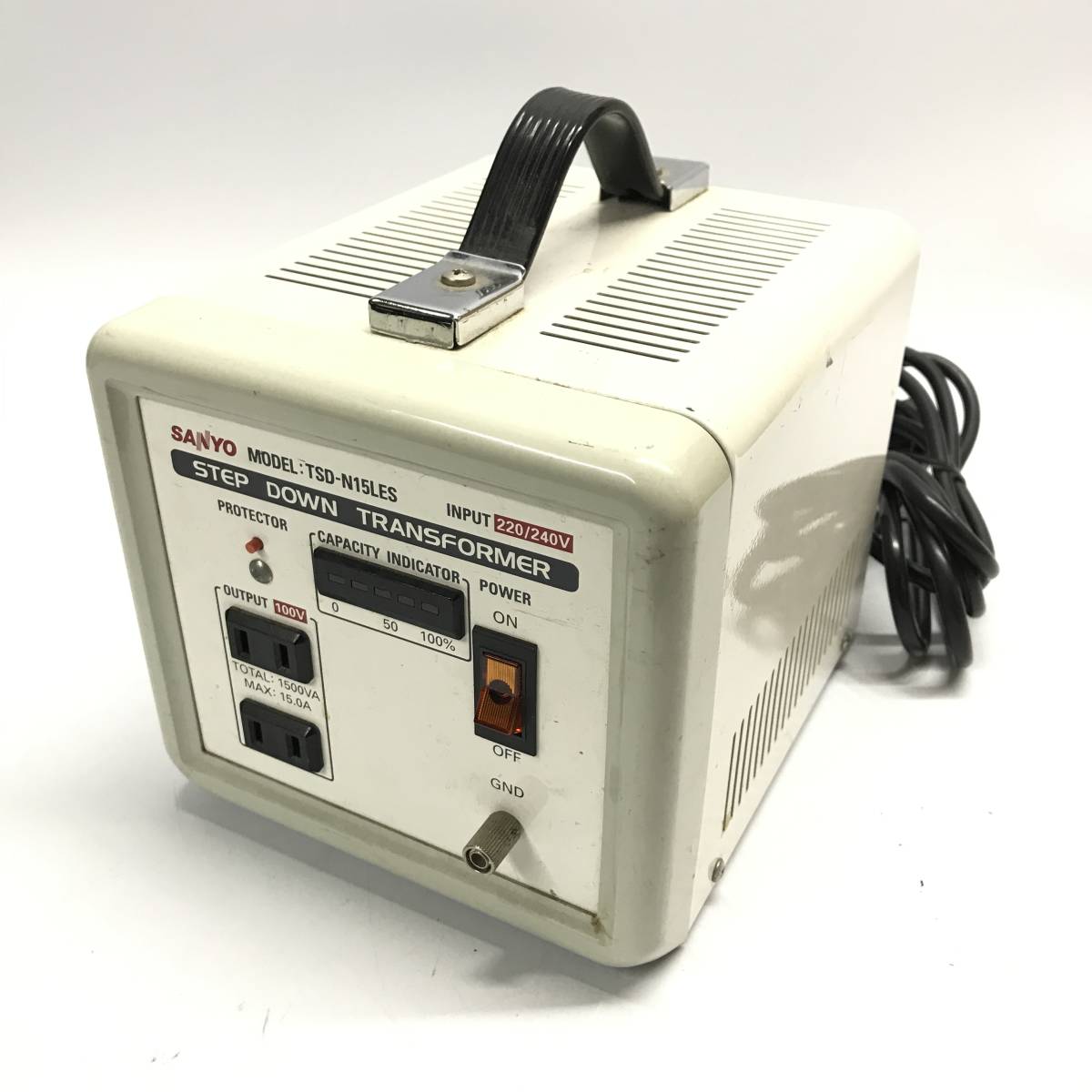 変圧器（昇格）Sanyo 100vから120vへ SANYO TSD-N15LES 1500VA ステップダウントランス 変圧器｜Yahoo Yahoo
