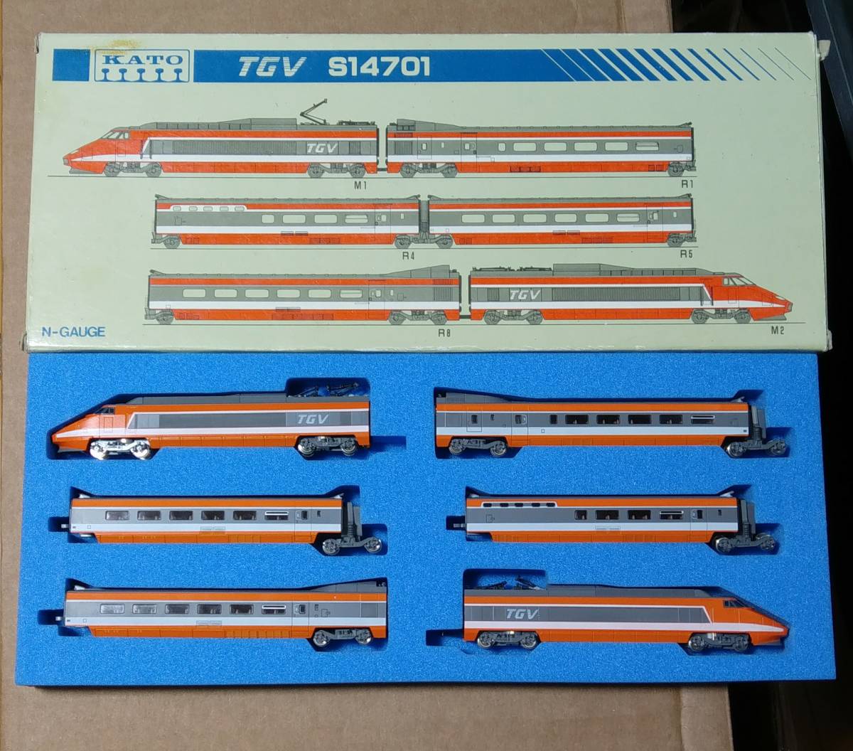 TGV S14701 Nゲージ 6両セット フランス国鉄 鉄道模型 KATO