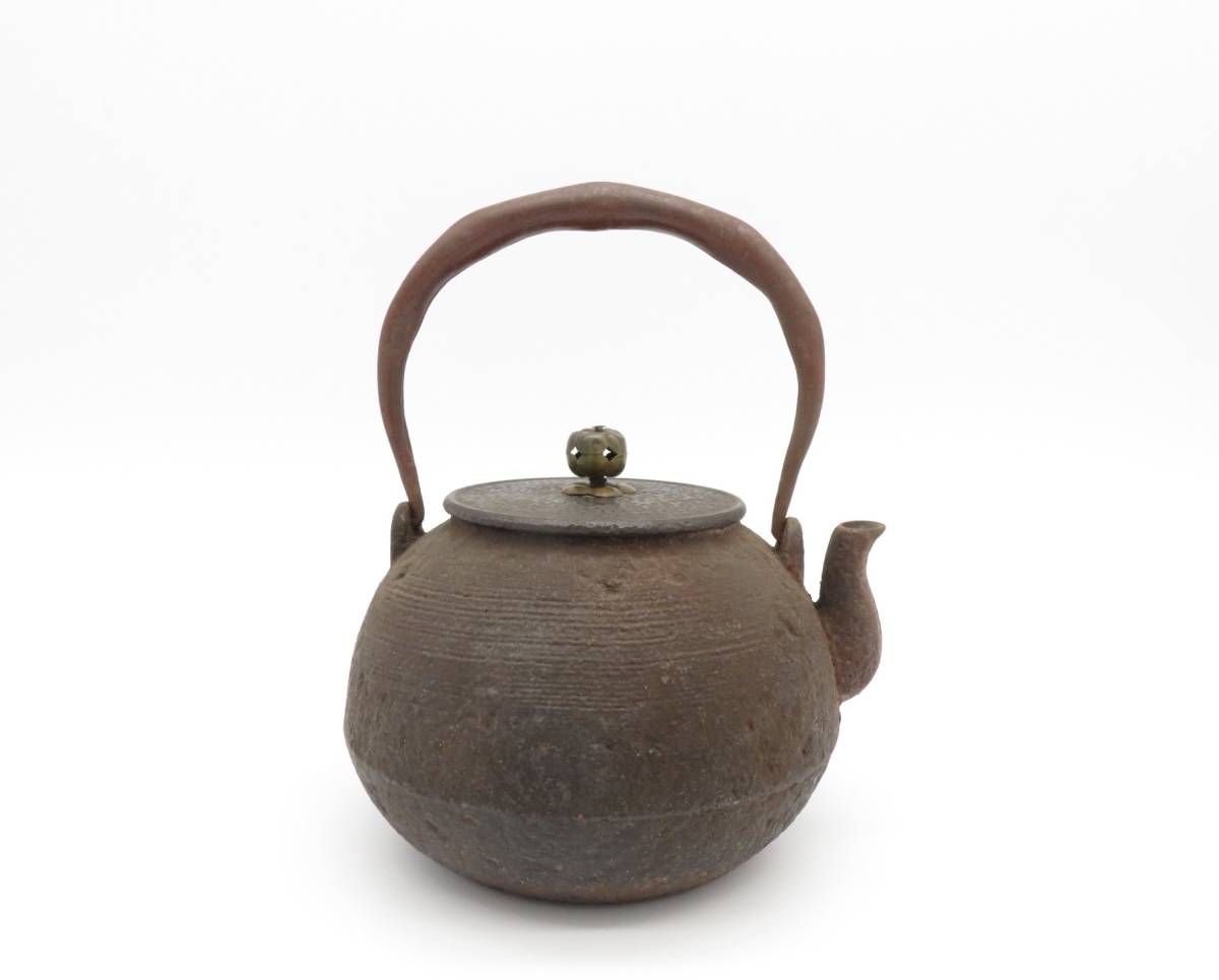 KF1013】 鉄瓶 霰 無銘 骨董品 湯沸 急須 茶器 煎茶道具 【公式通販】