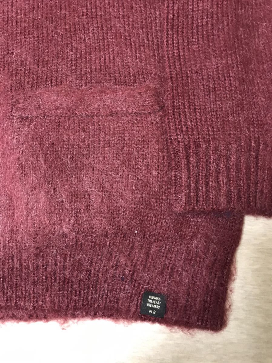 BEDWIN & THE HEARTBREAKERS 18aw MOHAIR KNIT CARDIGAN GODARD