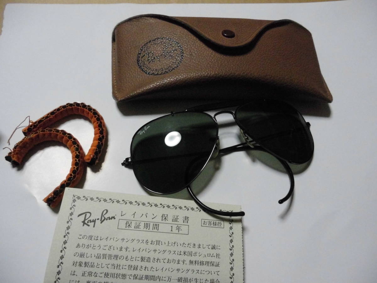  RAY BAN B&L サングラス ブラック ティアドロップ ボシュロム ビンテージ USA 58 14 ケース付き(レイバン)｜売買されたオークション情報、yahooの商品情報をアーカイブ公開 - オークファン レイバン