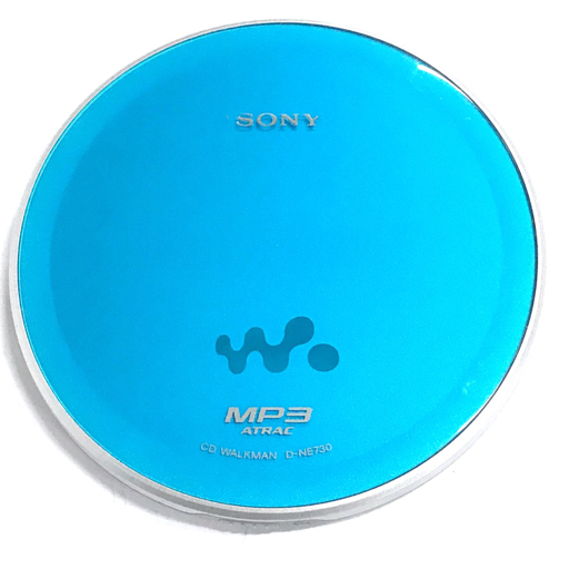 SONY CD ウォークマン D-NE730 ブルー ACアダプター リモコン付 動作
