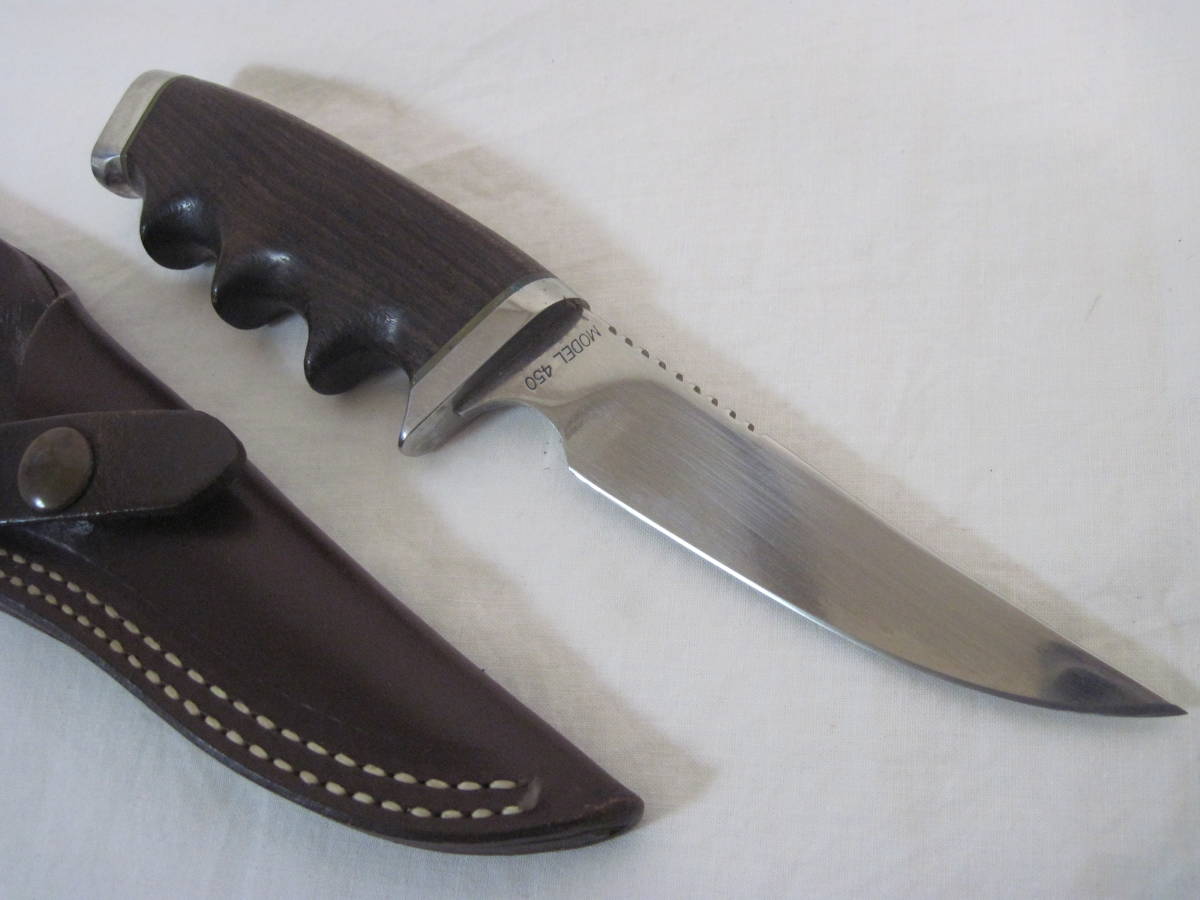 Gerber 0 Model - Serrated USA Vintage GERBER S OLD 旧プレ450 Knife 