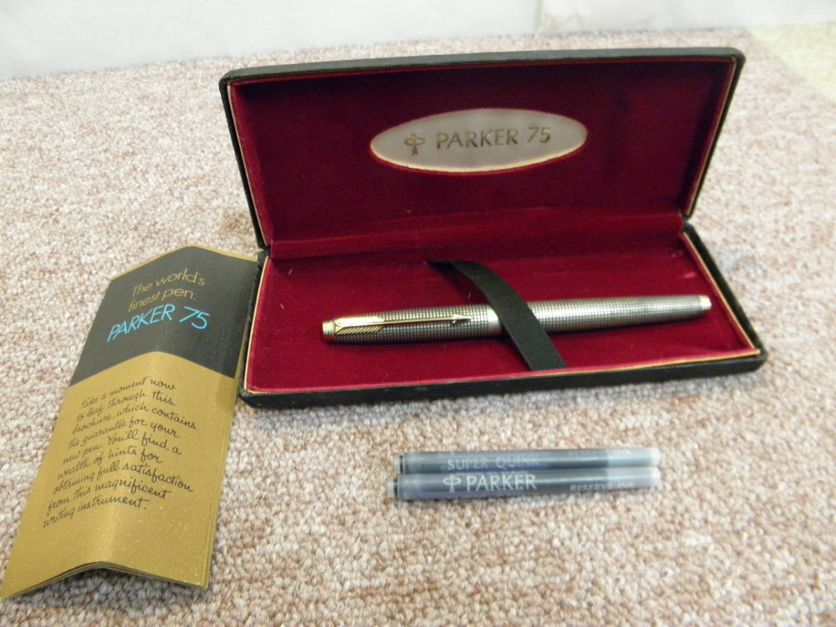 ○HS/17 Parker パーカー スターリングシルバー ペン先14K 万年筆
