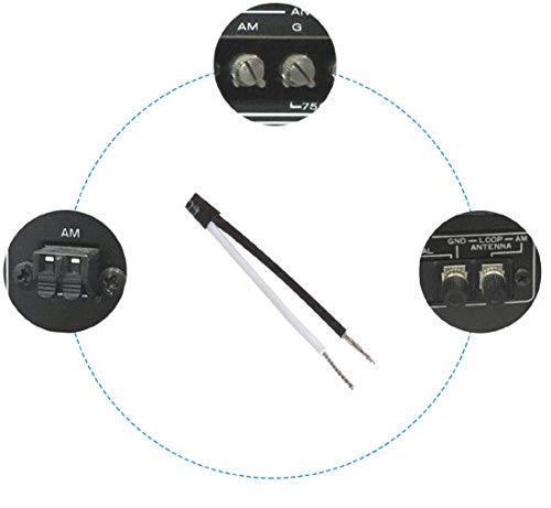  FMアンテナ AMアンテナ 室内用 ラジオアンテナ 高感度 wuernine 整合器 PALオスメス 3.5mm 変換プラグ付き ミニコンポ_3
