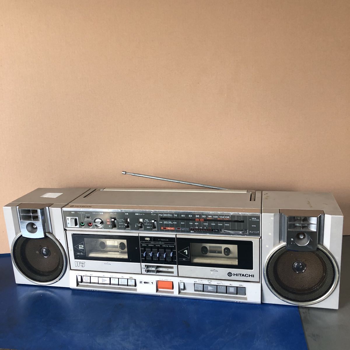 希少70s80s日立 ステレオラジカセ パディスコ TRK-8280 ジャンク品
