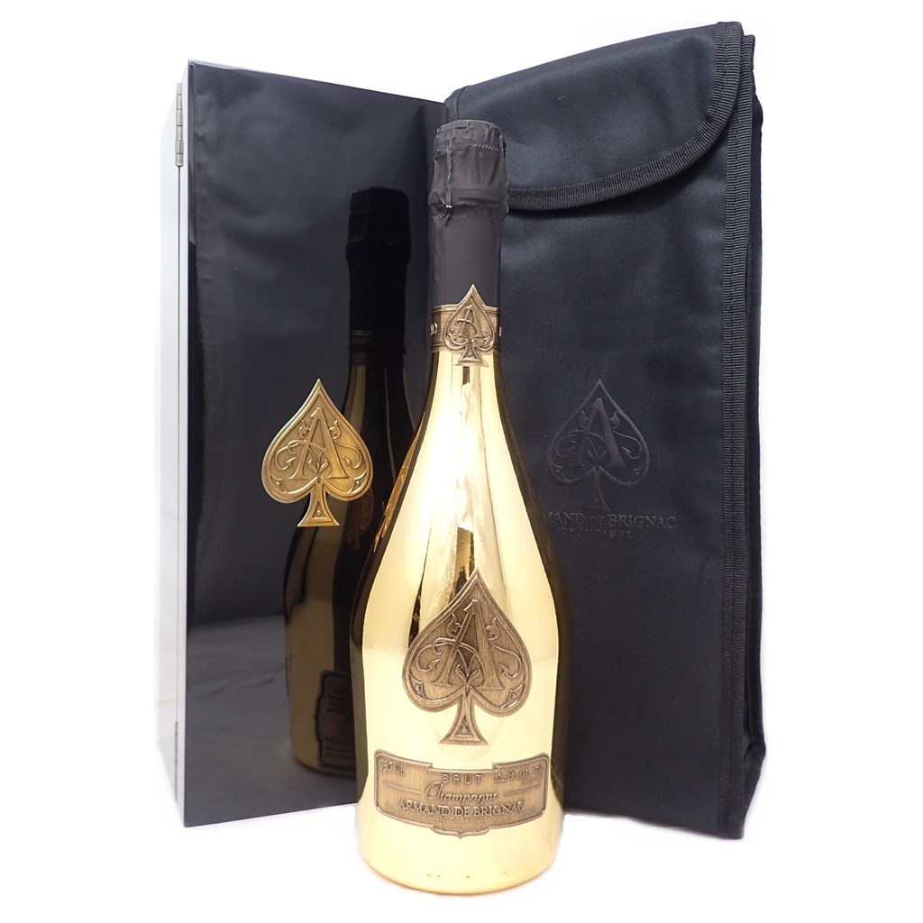 送料無料，お買い得 未開栓 ARMAND DE BRIGNAC アルマンドブリニャック ゴールド 750ml 箱 ケース付(シャンパーニュ)｜売買されたオークション情報、yahooの商品情報をアーカイブ公開 - オークファン スパークリング