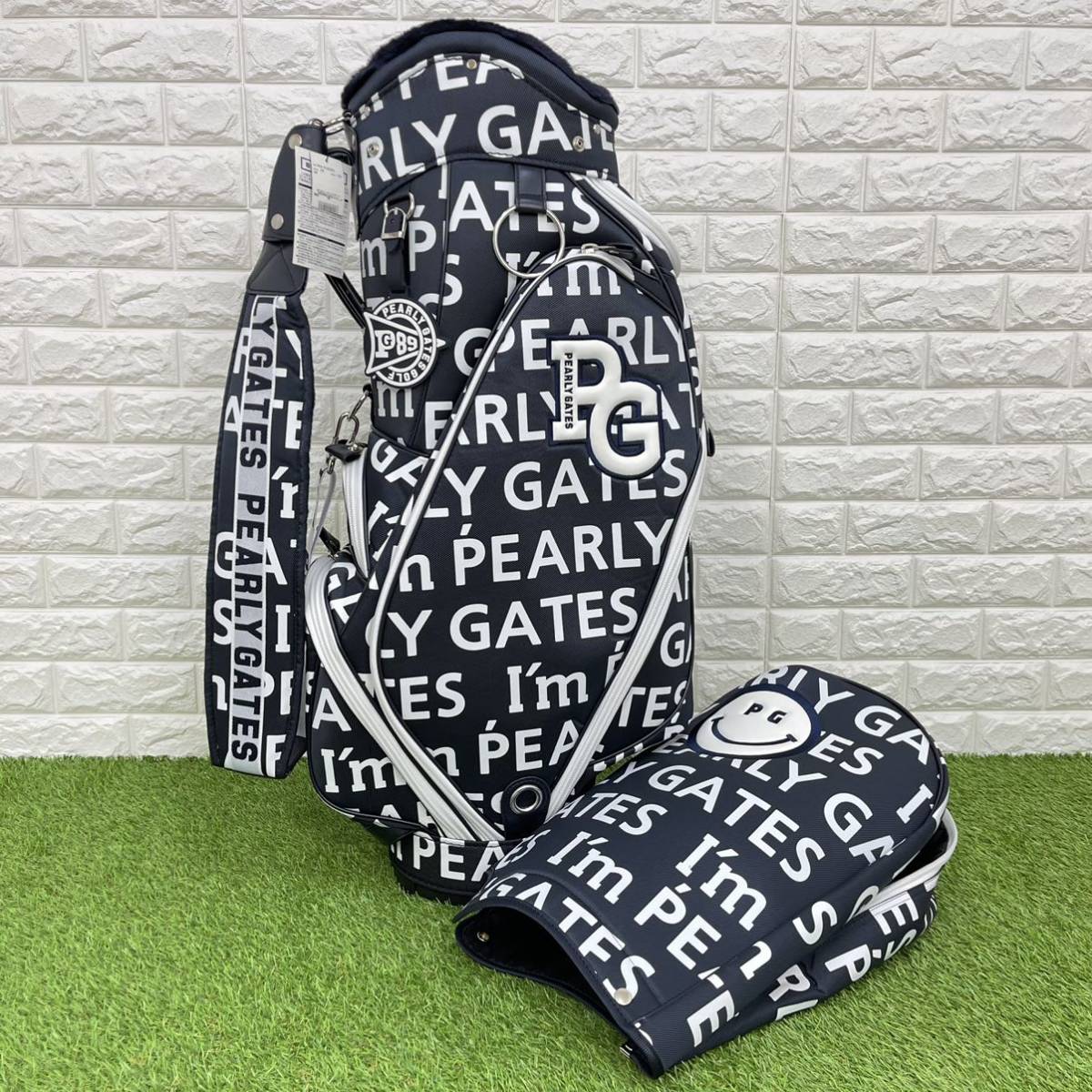 GATES パーリーゲイツ PEARLY 認識タグ有☆PEARLY - レア I'm パーリーゲイツ☆人気 PEARY 美品 総柄 新品未使用 メルカリ サンプル品 激レア☆パーリーゲイツ GATES｜パーリーゲイツの中古品・新品