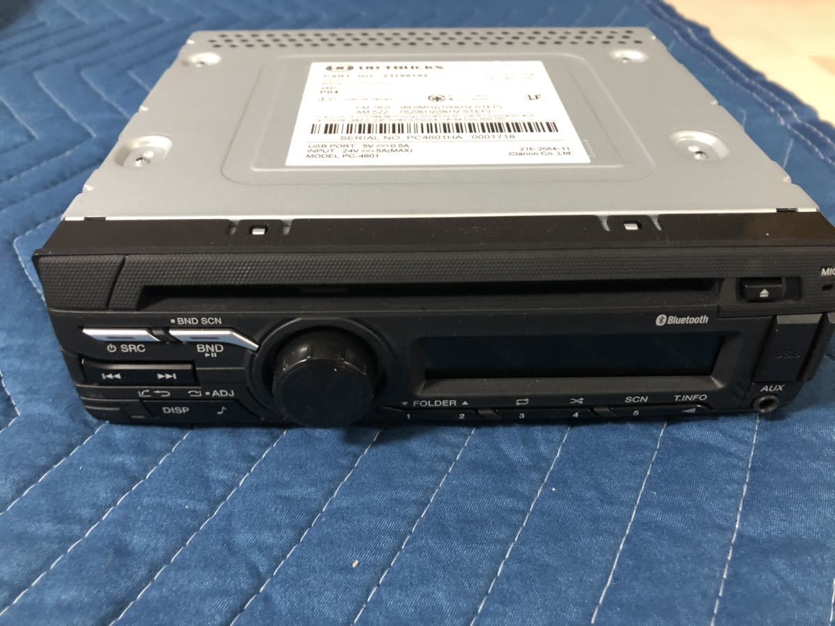 24V USB AUX AM ラジオ オーディオ Bluetooth UD FM 日野 純正品 新車