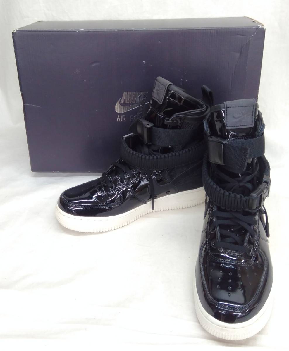  箱付 NIKE AIR FORCE 1 PREMIUM ナイキ エアフォースワンプレミアム メンズ 23.5cm スニーカー 黒 ブラック AJ0963 001 店舗受取可(24.0cm以下)｜売買されたオークション情報、yahooの商品情報をアーカイブ 24.0cm以下