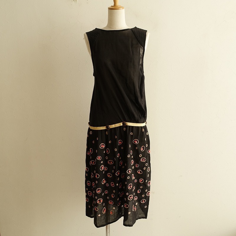 □ミナペルホネン mina perhonen *snowberry スリーブレスワンピース 