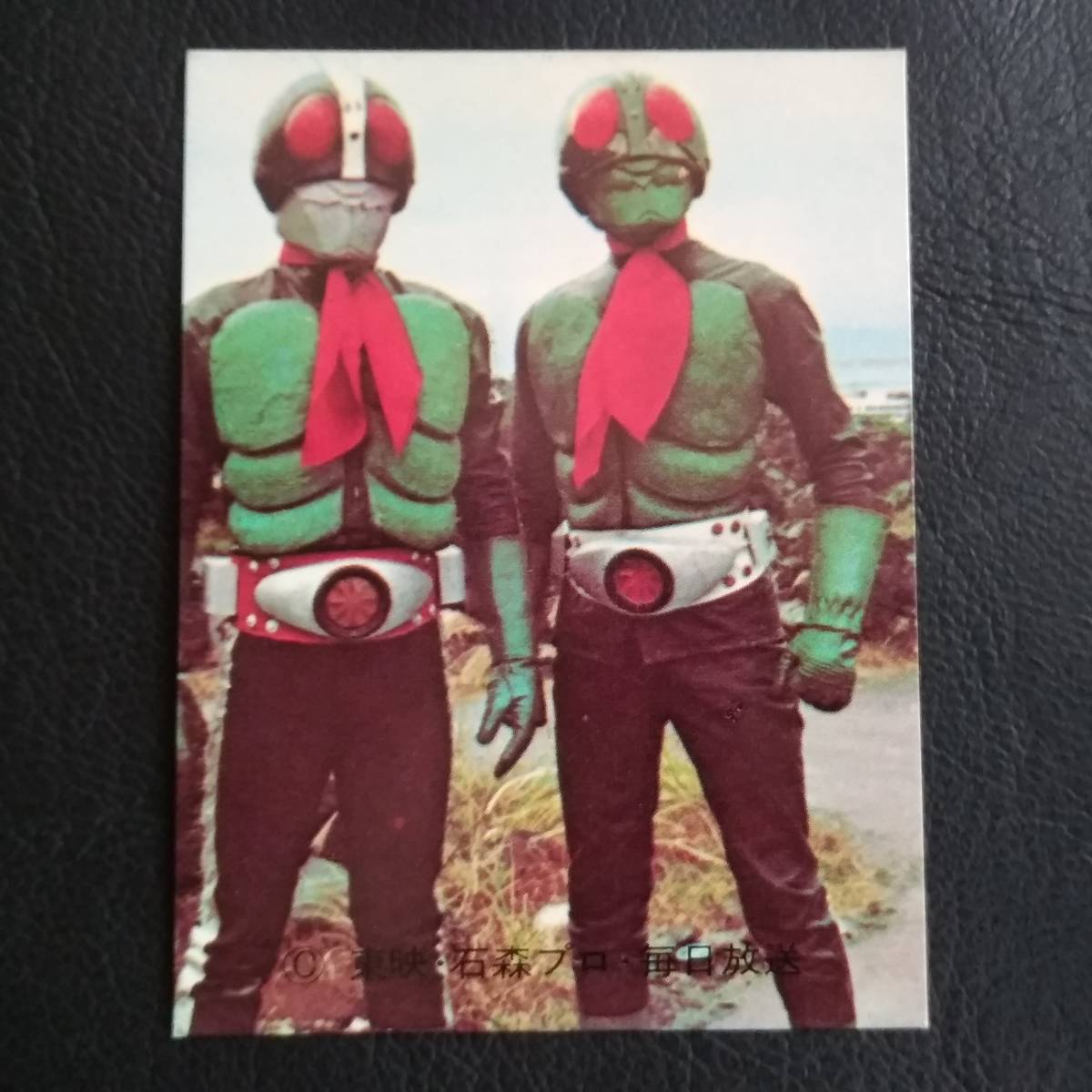旧カルビー 仮面ライダーカード 101番 エラー印刷あり ゴシック版 美品