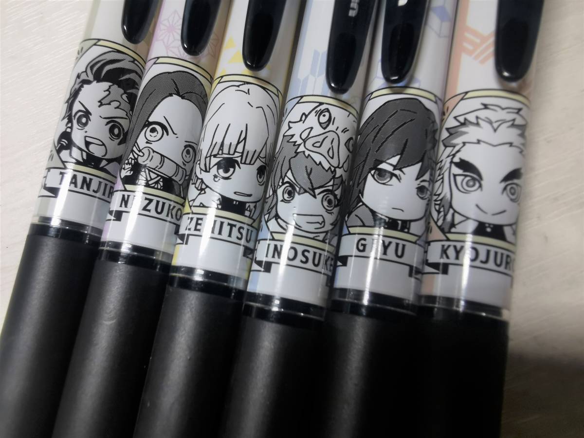 【新品】ジェットストリーム鬼滅の刃6本セット 未使用品】三菱鉛筆 Uni ジェットストリーム 「鬼滅の刃」モデル 6