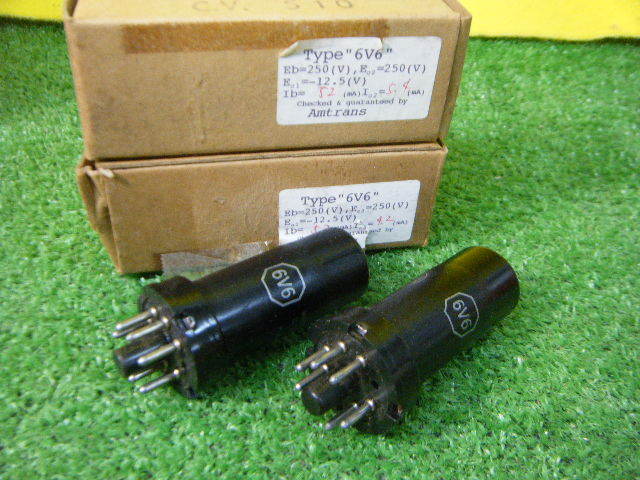 3ゆ71▽RCA 6V6 ペア 真空管 材料 アメリカ製 メタル管◇送料300円