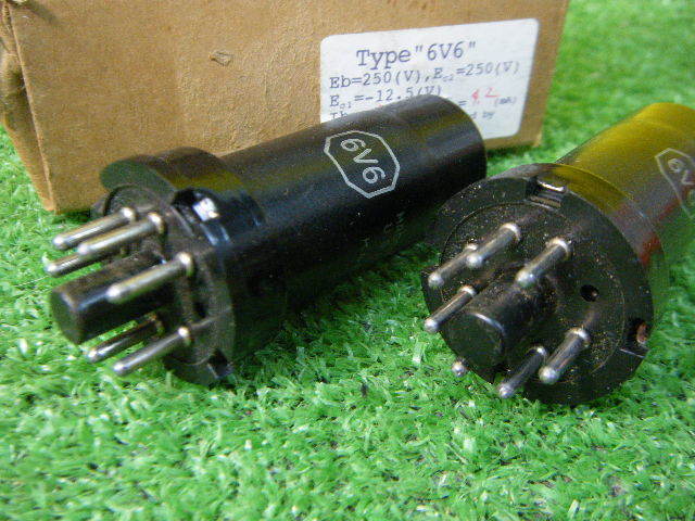 3ゆ71▽RCA 6V6 ペア 真空管 材料 アメリカ製 メタル管◇送料300円
