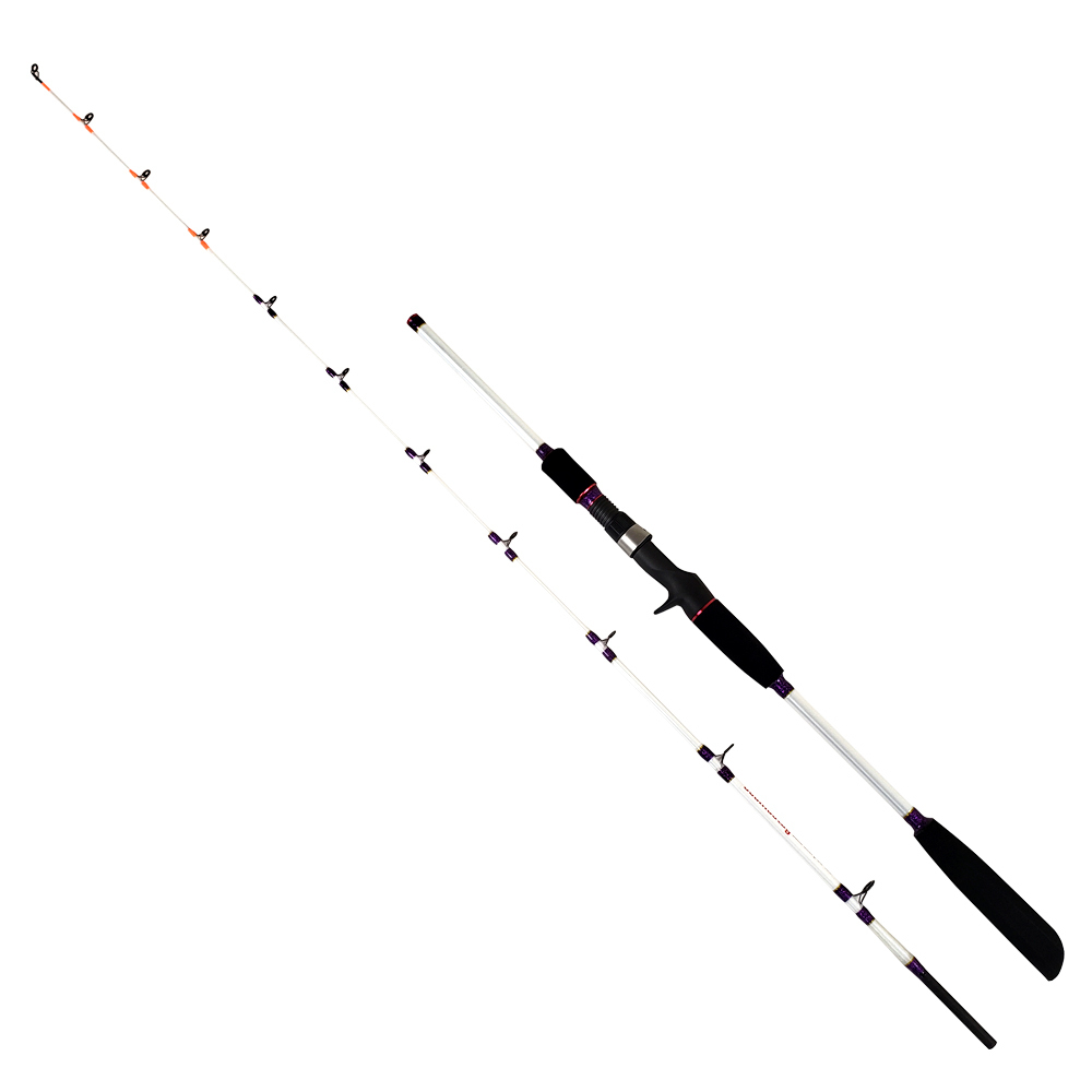 ▲ヒラメ、ハマチ、小型ブリ、青物Newグラス無垢ライトゲームロッド シーマスタッグ ソリッドシャープ 220cm 80号 (ori-sharp220-953562)