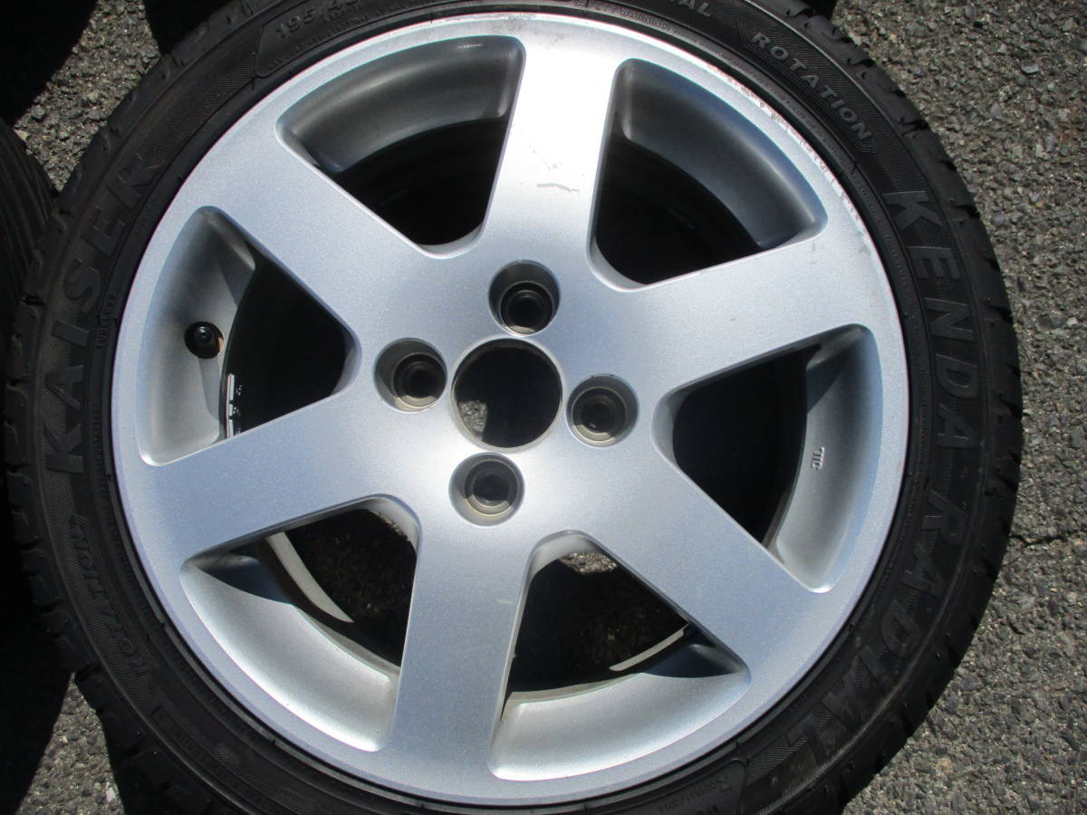 ○○2102-363LL HONDA GD1 フィット 純正アルミ+KENDA KAISER 195 