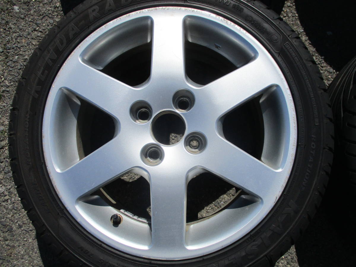 ○○2102-363LL HONDA GD1 フィット 純正アルミ+KENDA KAISER 195 