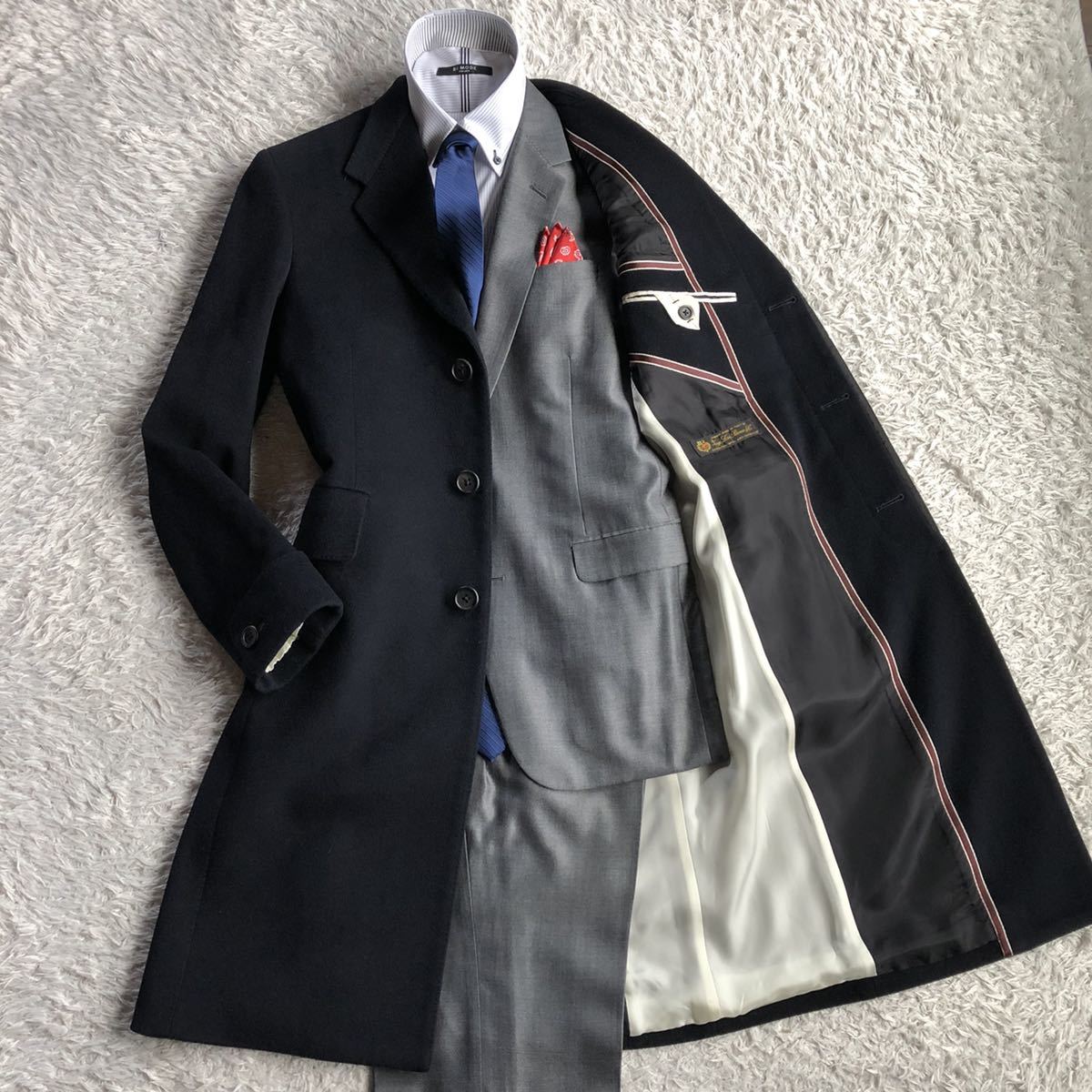 Paul Smithカシミヤ混ウールチェックチェスターコート／ポール ポール 