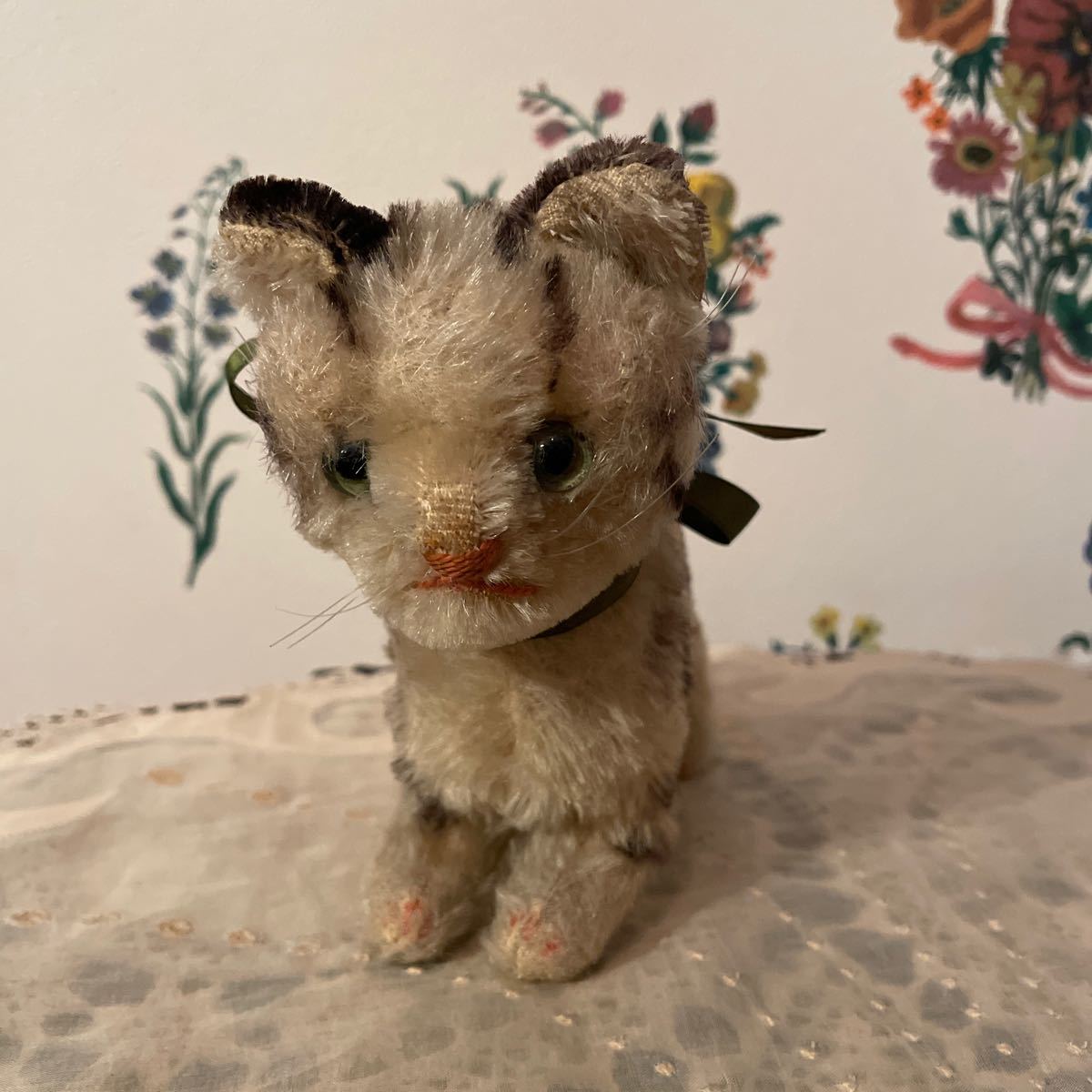 シュタイフ 猫 ネコ アメショ ぬいぐるみ ヴィンテージ