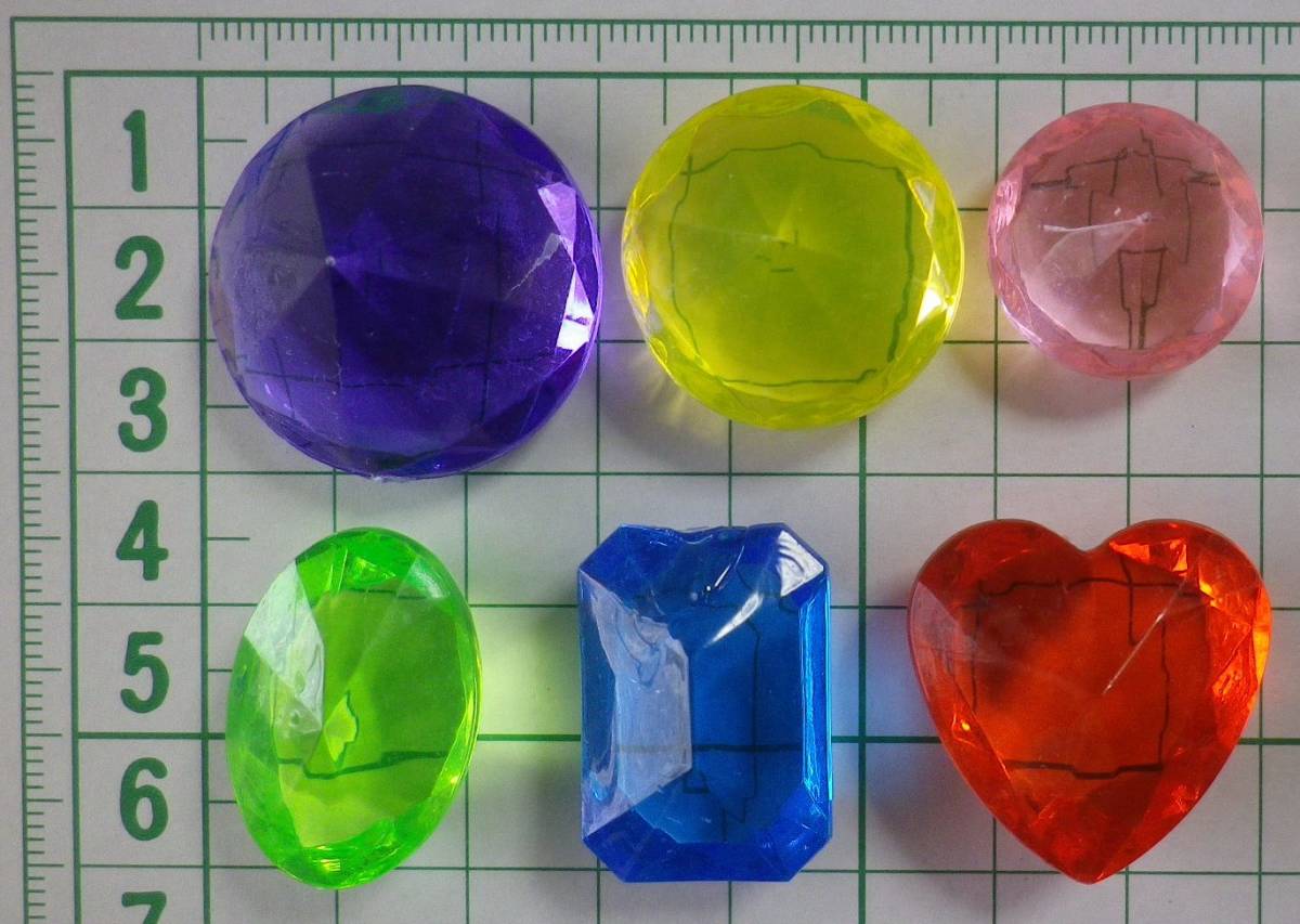 アクリルアイス◆ダイヤモンドMIX・100個◆カラフル・宝石すくい・プライズ・お祭り_3