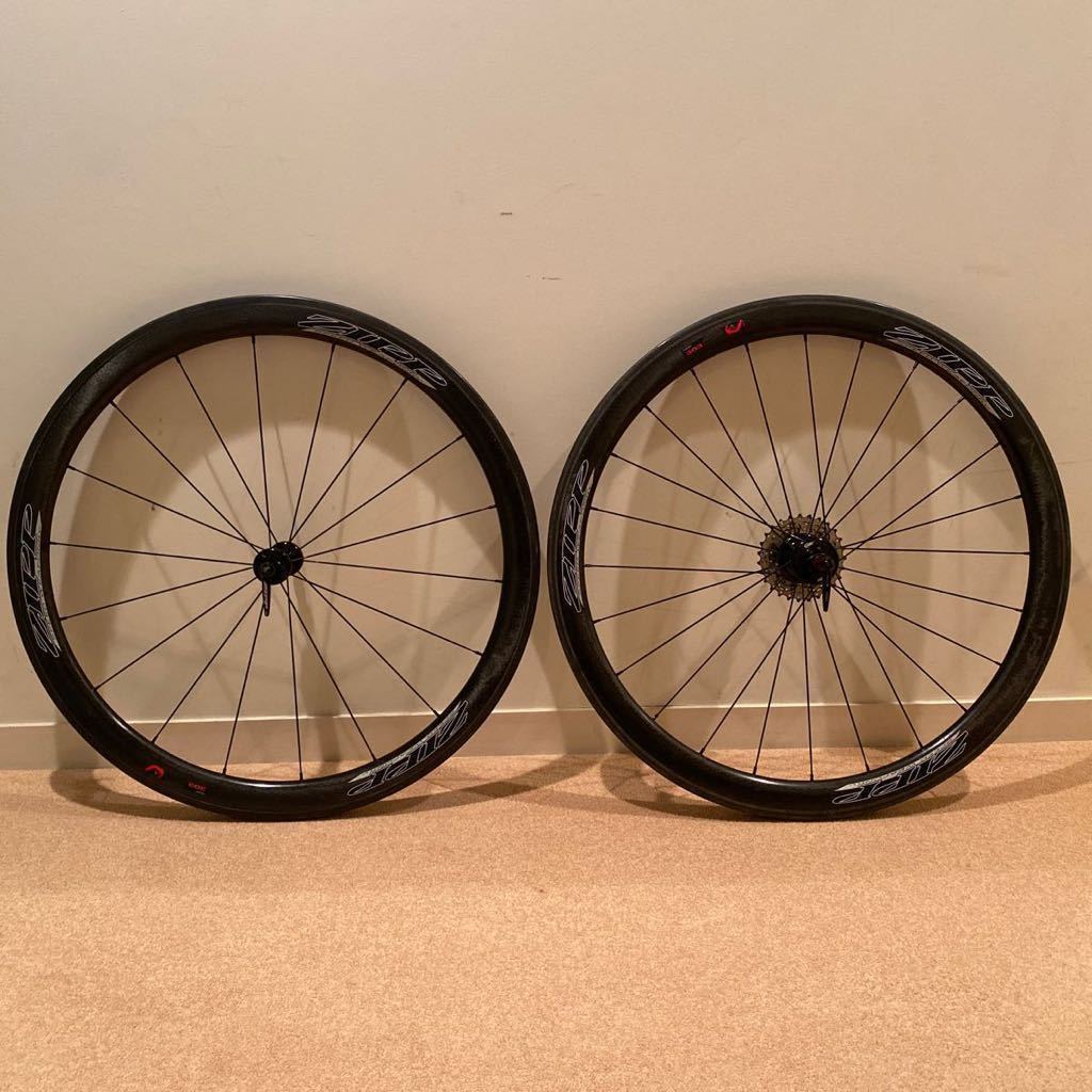 ZIPP 303 Firecrestチューブラーカーボンホイールフロント リアセット シマノ10s_2