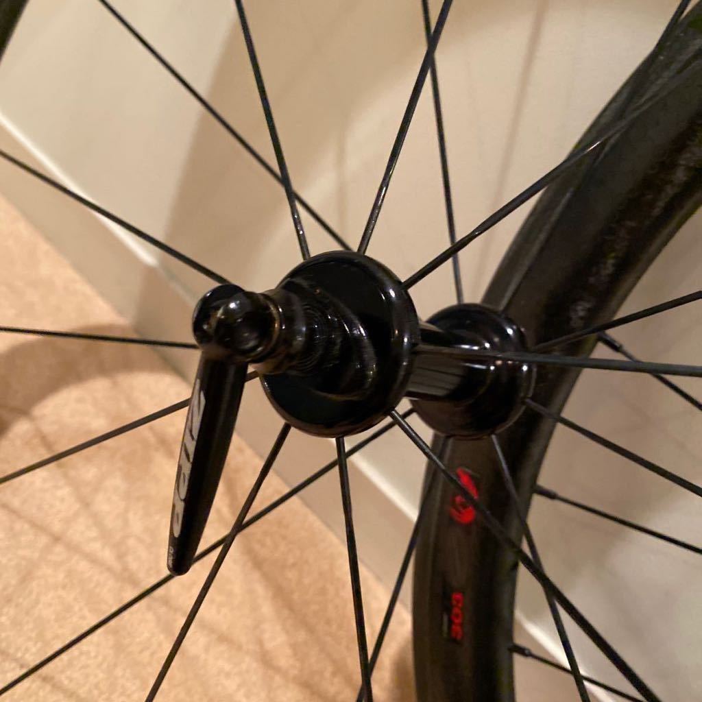 ZIPP 303 Firecrestチューブラーカーボンホイールフロント リアセット シマノ10s_4