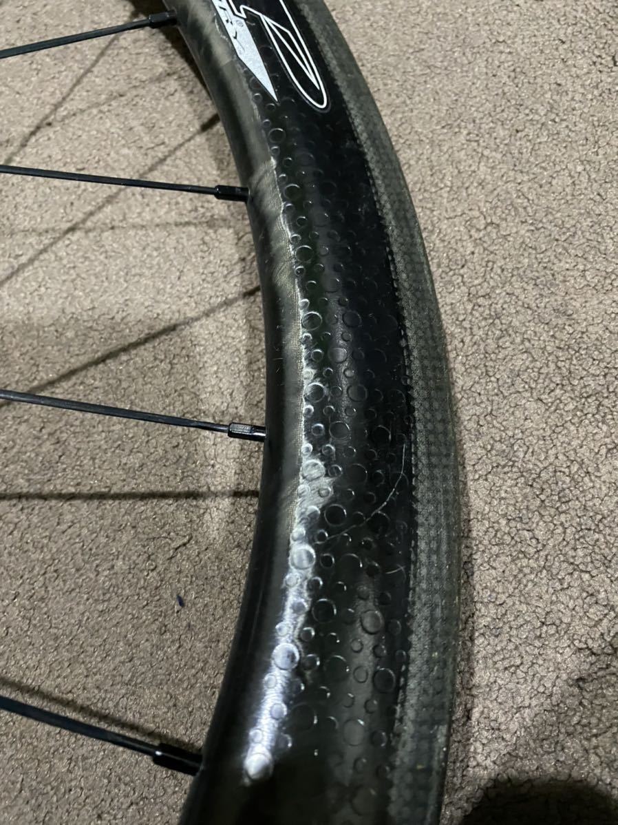 ZIPP 303 Firecrestチューブラーカーボンホイールフロント リアセット シマノ10s_9