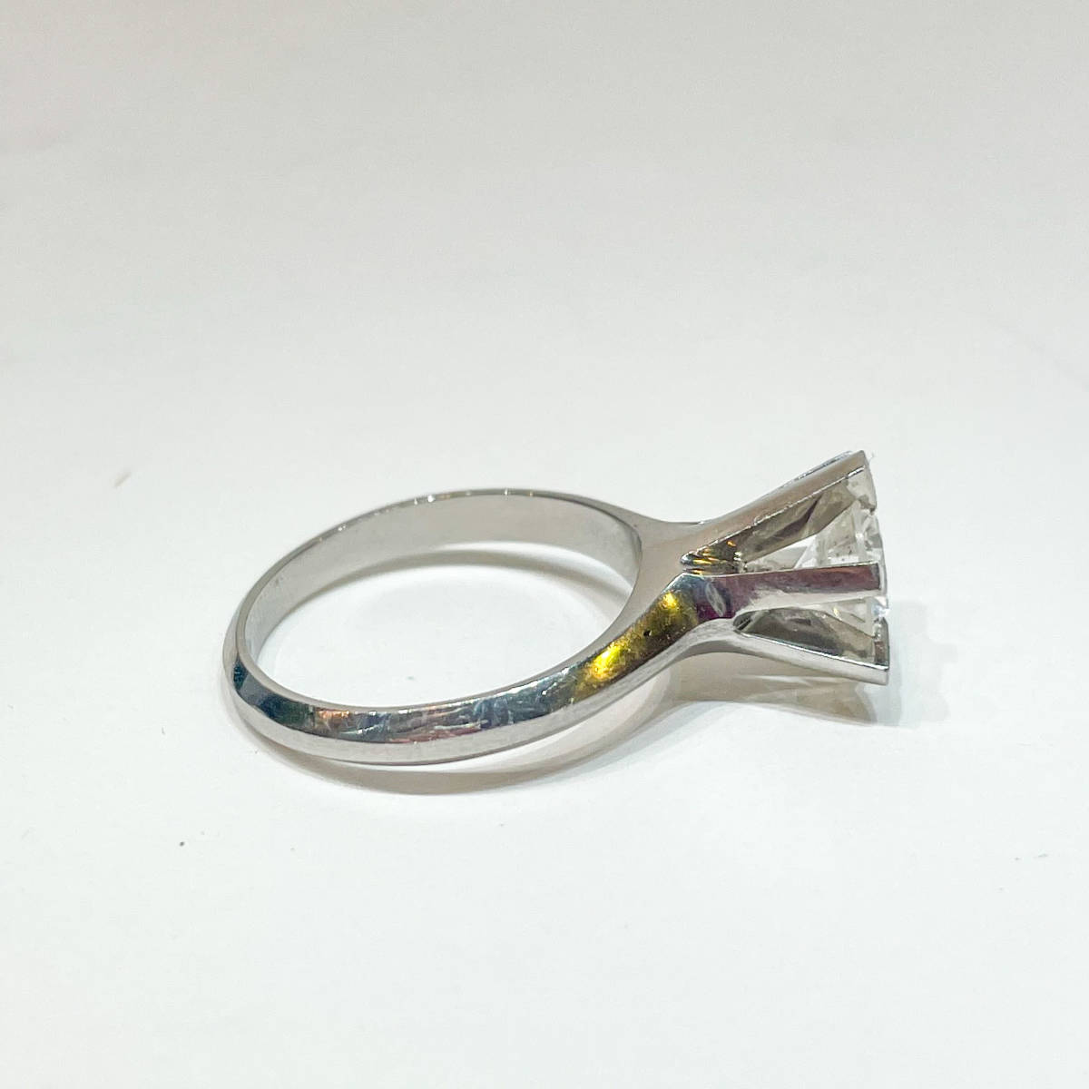 中央宝石研究所 鑑定書付 D1.02ct Pt900 指輪 リング ダイヤモンド 
