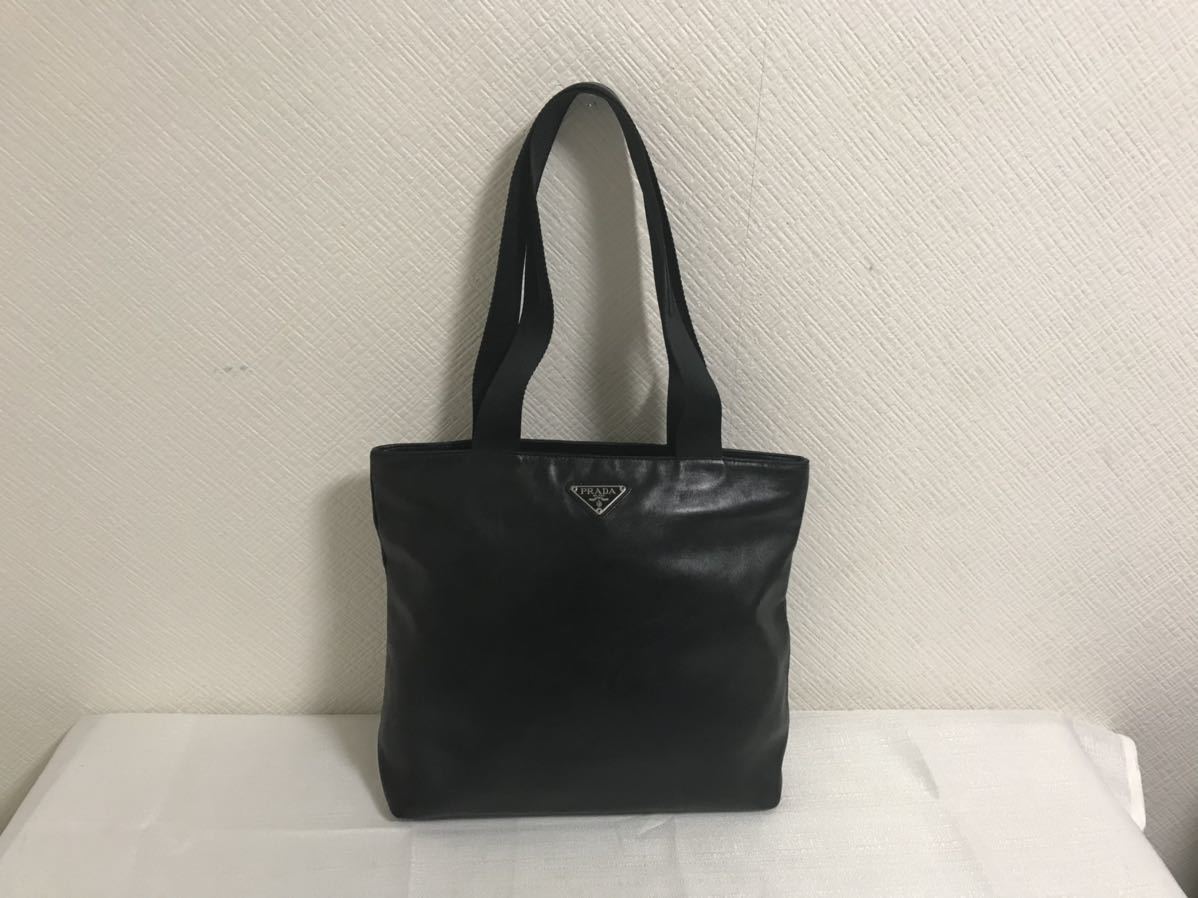 1円スタート！ プラダ PRADA ナイロンリュック 黒リュック ブラック
