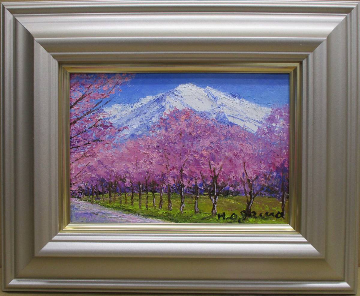 ○山下清○油彩画○風景画○サイン・落款あり○肉筆○キャンバスのみ