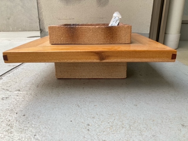 未使用】ミニ囲炉裏テーブル 暖炉 焼物 陶器 アウトドア キャンプ 田舎 