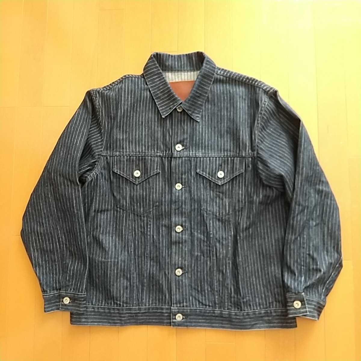 テンダーロインスタイリストジャパン デニムジャケットストライプXL
