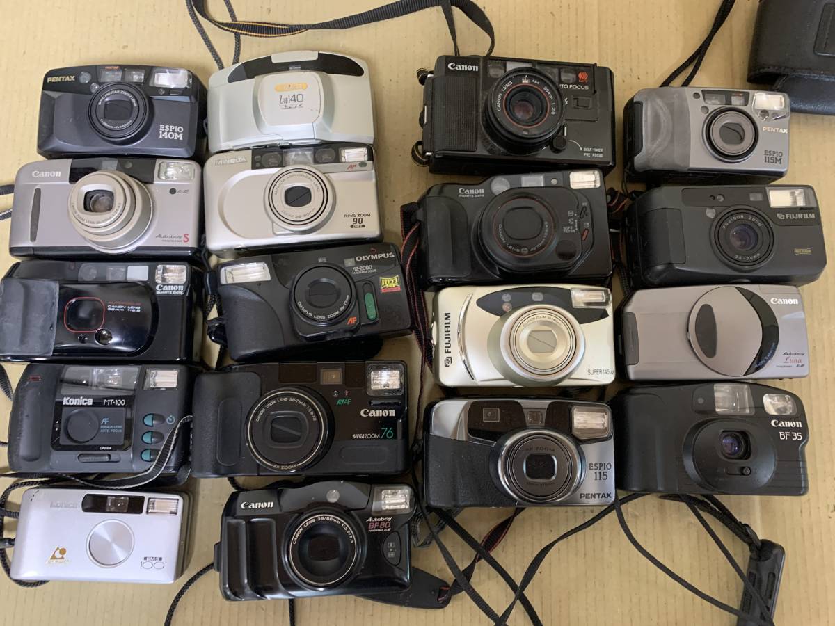 Canon Autoboy コンパクトカメラ　まとめ売り 18台】ファイルムカメラ 大量 PENTAX USPIO/Canon Autoboy/KONICA