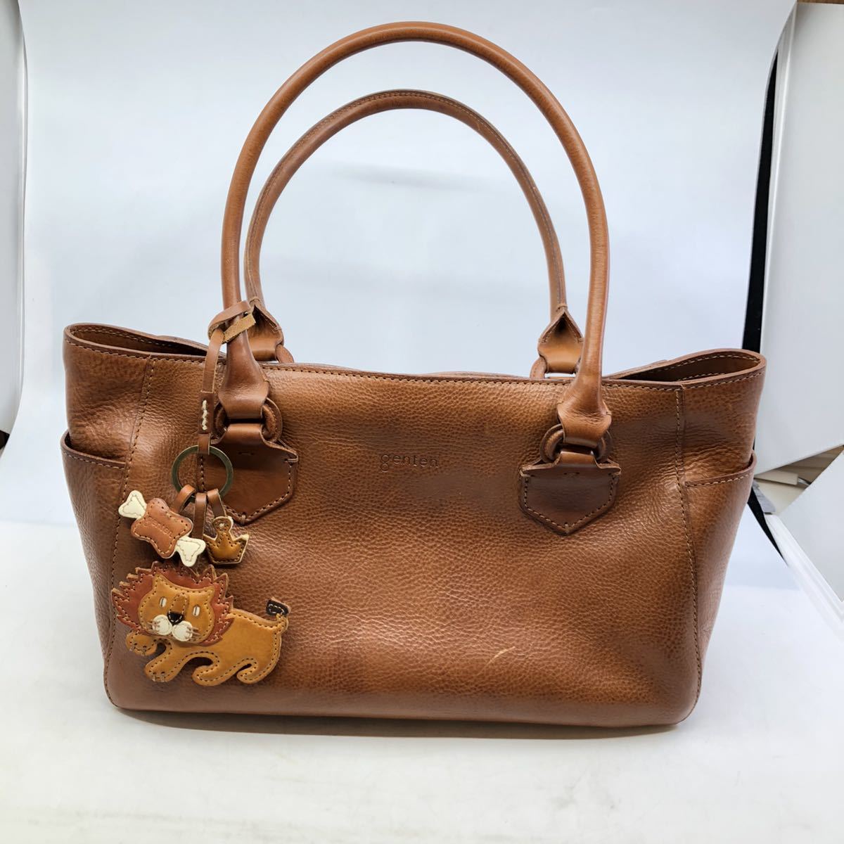 Y03168 genten ゲンテン レザートートバッグ トスカ ハンドバッグ