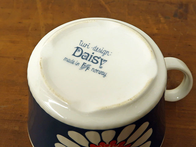北欧ヴィンテージ フィッギオ デイジー figgjo daisy カップ&ソーサー 